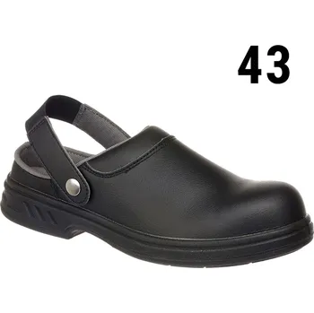 Pracovní obuv G.Gastro STEELITE| SB AE WRU Safety Clog – Black - Size 43 - Steel Toe Cap - Slip-Resistant
