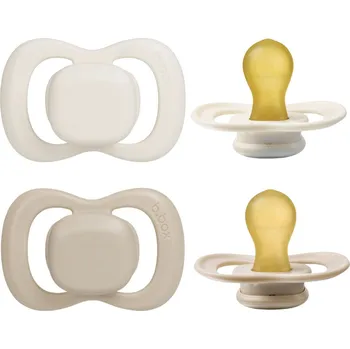 dudlíky Dudlíky z přírodního kaučuku 6m+, 2ks - vanilla/latte