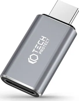 Datové redukce Tech Protect Ultraboost adaptér USB-C/Lightning šedý