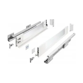 Elektrická zásuvka GTV Zásuvka AXIS PRO H=84, L=400, tlumené dovírání, bočnice se sklem, bílá