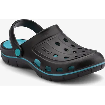 Dámské pantofle COQUI JUMPER Black/Turquoise 42