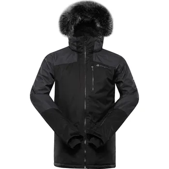 Alpine Pro OLAD ČERNÁ PÁNSKÁ LYŽAŘSKÁ BUNDA S MEMBRÁNOU PTX M