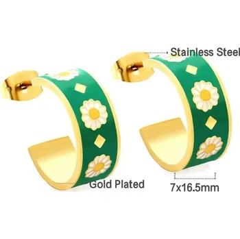 Náušnice Náušnice kruhy ve zlaté barvě - 143JG