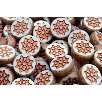 Korálek Ploškované korálky kormidlo 12 mm č. 182