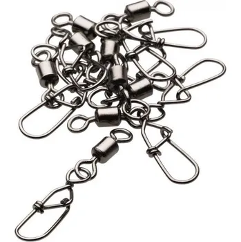 Mikrokarabinky s obratlíkem Kinetic Crane With Dual Snap #10