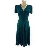 Ariatex Dámské šaty Porté flitry tm.zelené vel. 44