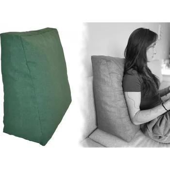 Podsedák Nábytek PEGAS Relaxační polštář - tmavě zelený melír