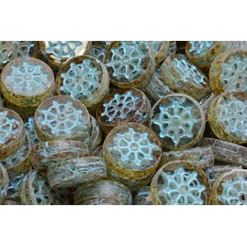 Korálek Ploškované korálky kormidlo 12 mm č. 178