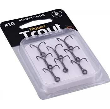 Rybářský háček Přívlačové háčky Westin Rigged Trout - Trebble Hooks vel. 12; 8 ks