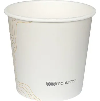 Jednorázové nádobí Miska papírová bílá s potiskem 710ml/ 25ks