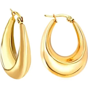 Náušnice Náušnice z nerezové oceli ve zlatém odstínu - 117G 13mm