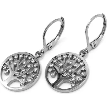 Náušnice Steel Jewelry Náušnice strom života z chirurgické oceli NS150128 dárkové balení zdarma