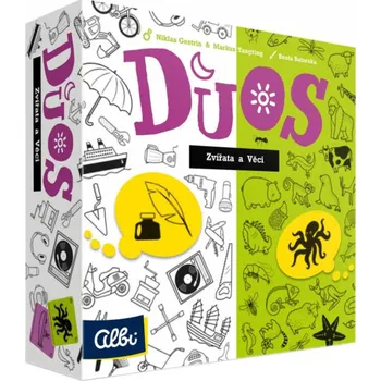 Společenská hra Albi Duos: Zvířata a věci