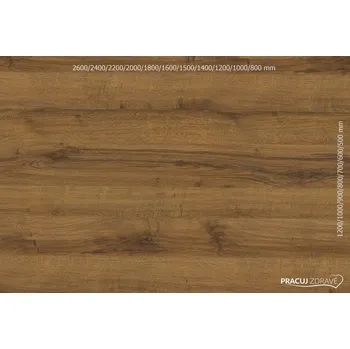 Kuchyňská pracovní deska Egger Stolová laminátová deska EXCLUSIVE Dub Sherman koňak H1344 Rozměry stolové desky: 2000x800 mm :: výroba do 14 dní, Tloušťka stolové desky: 18 mm