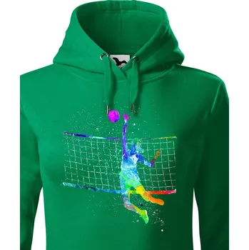 Dámská mikina Dámská mikina Volejbalistka, Barva Zelená, Velikost XS, Canvas Dámská mikina Bezvatriko.cz 1323