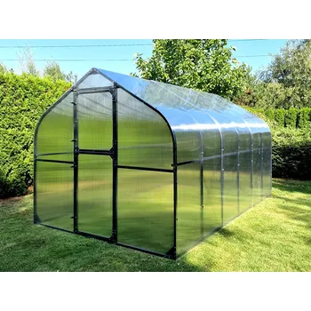 Plot Skleník Rajče PREMIUM PLUS 2,50 x 4,00 m - Antracit RAL 7016