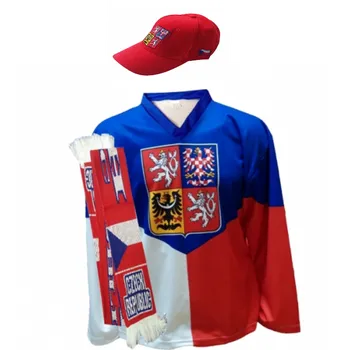 SET HOKEJOVÝ DRES ČR- VLAJKA Velikost: XL