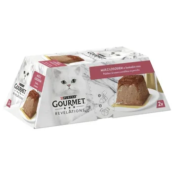 Pro kočku Purina Gourmet Cat Adult konzerva Revelations Salmon 2x 57 g