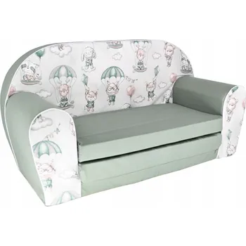 Pohovka Dětská rozkládací MINI pohovka Snový les - zelená