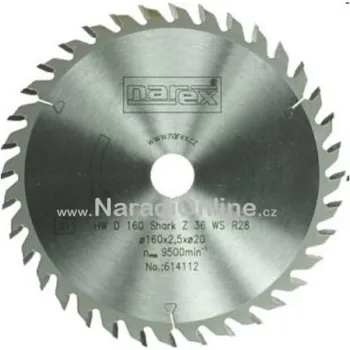 Pilový kotouč Pilové kotouče okružních pil Narex 160x20mm