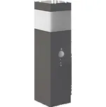 PANLUX Svítidlo GARD 36 60W E14 s čidlem IP44 šedá NOS-E14