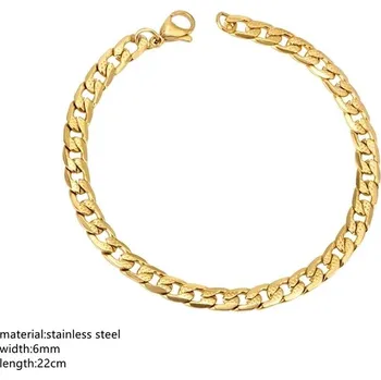 Náramek Nerezový pánský náramek | 22cm - 02G