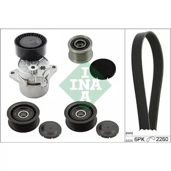 Sada žebrovaných klínových řemenů INA 529 0115 23