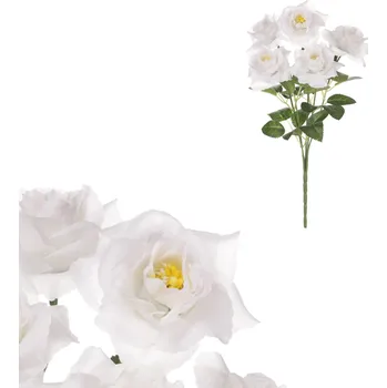 umělá květina Autronic Puget růží, barva krémová. - KN7050 CRM