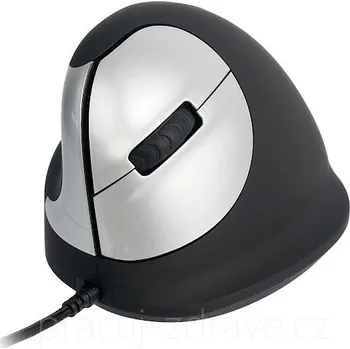 Myš HE MOUSE MEDIUM pro leváky drátová myš ergonomická vetikální myš - velikost dlaně 165-195 mm