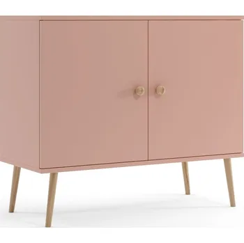Komoda Komoda Boho Meli s dvířky - starorůžová