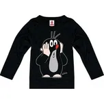 Dětské tričko Krteček s dlouhým rukávem: Oh Oh! (výška 116 cm) černá bavlna