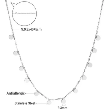 Náhrdelník Dámský náhrdelník s přívěskem - stříbrná mince-200004861