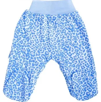 Dupačky Polodupačky kojenecké bavlna - LEOPARDÍK bílo-modré - vel.50