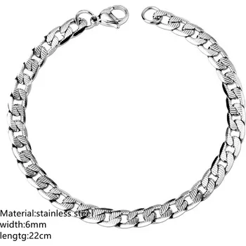 Náramek Nerezový pánský náramek | 22cm - 04S