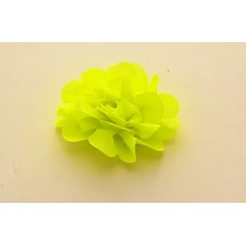 Kytička látková 8cm 15 neonová žlutá