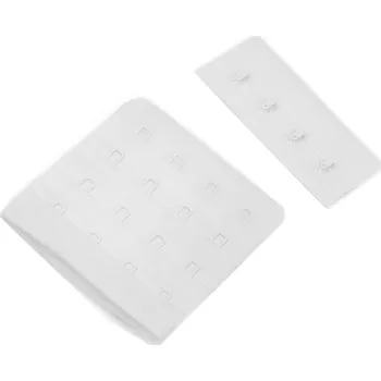 Zapínání na podprsenky, plyš šíře 70 mm čtyřřadé