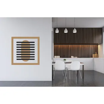 Samolepící dekorace Lepy.cz Samolepka na zeď Abstrakt čtverec Velikost (šířka x výška): 75x75cm, Barevná varianta: Tmavě šedivá