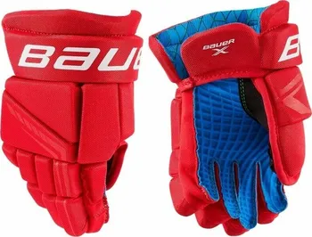 Hokejové rukavice Bauer S21 X YTH červené