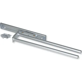 Emuca Výsuvný držák ručníků 2 ramena ARNOLD 440 mm / Hliník