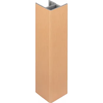 Stavební profil SCILM Rohová spojka pro sokl 90° / Kartáčovaná měď 100 mm