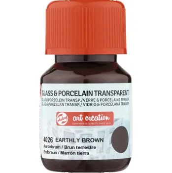 Speciální výtvarná barva Barva na sklo a porcelán 30 ml hnědá