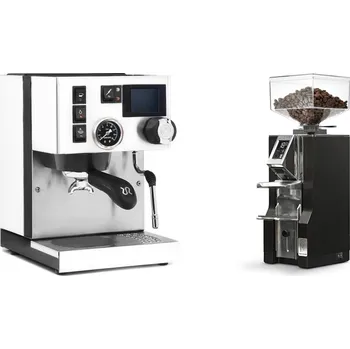 Kávovar Rancilio Silvia BC PID, white + Eureka Mignon Libra, CR black
