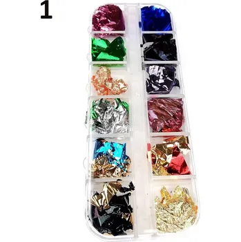 Barevné metalické vločky – sada Varianta: 1