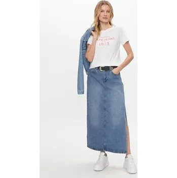 Pánské tričko Pepe Jeans T-Shirt Harbor PL505743 Bílá Regular Fit S