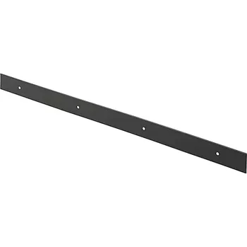 Kuchyňská pracovní deska Interex Koncová lišta s rovnou hranou pro pracovní desku 38 mm / Černá matná Pravá 600 mm