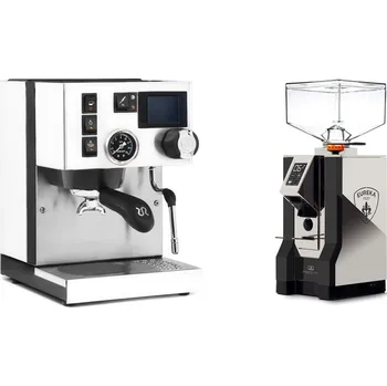 Kávovar Rancilio Silvia BC PID, white + Eureka Mignon Perfetto, NX black