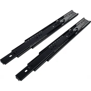 Nábytkové kování Interex Ložiskový výsuv s tlumením 45 mm / černý nikl 300 mm