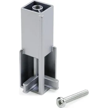 Věšák Emuca Rohový držák na šatní tyč LUXE / Hliník