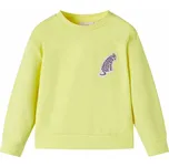 vidaXL Dětská mikina žlutá 104