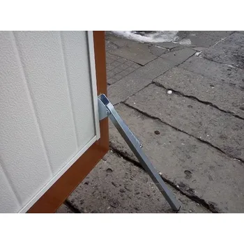 Garážová vrata Kružík Zarážka proti otevření větrem pro křídlová vrata-/sada 2 kusů/ Barva: galvanický zinek